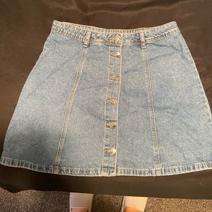 Jean Button up Skirt